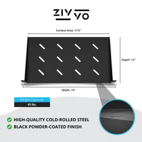 198715350586 ZIVVO Rack Shelf Rackmount Tr #2