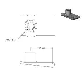 782917767855 ZS2YOUTOYOU Steel Clip Nutu Fasteners Pack #2