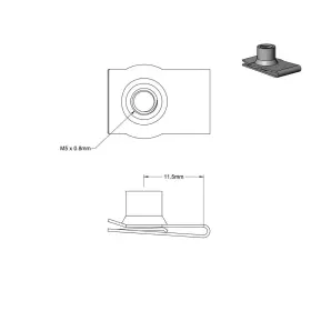 782917767879 ZS2YOUTOYOU Steel Clip Nutu Fasteners Pack #2