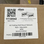 Tecmojo 4u Wall Mount Network Rack, 19" Open Frame Patch Bracket Adjustable. Fixed Price $30.00.