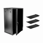 18u Wall Mount Network Server Cabinet Rack Enclosure Glass Door Lock W/shelves. Fixed Price $545.00.