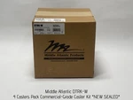 Middle Atlantic 4 Casters Pack Commercial-grade Caster Kit, Dtrk-w *new Sealed*. Fixed Price $49.95.