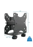 Adjustable Thin Client Mini Pc Mount Under Desk Wall Pole Vesa Stand 11 Lbs. Fixed Price $12.95.