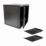 12u It Wall Mount Network Server Data Cabinet Enclosure 24-inch Depth W/shelves. Fixed Price $429.99.