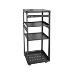 Riveco 25u Network Rack With Reinforced Top Cover - 4 Post Floor On Whee.... Fixed Price $444.73.