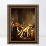 Framed Canvas Print The Raising Of Lazarus By Michelangelo Merisi Da Caravaggio. Fixed Price $129.89.