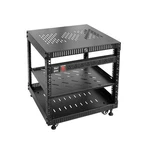 Riveco 9u Network Rack With Reinforced Top Cover - 4 Post Floor On Wheel.... Fixed Price $257.54.