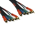 Lot 10pcs 12' 5-rgb/rw Component Male/male Video/audio Cable 5rca Dvd Vcr To Tv. Fixed Price $169.80.