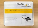 Startech Pexusb3s25 2 Port Pci Express Superspeed Usb 3.0 Card With Uasp - Lp4. Fixed Price $27.99.