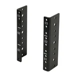 Tecmojo 3u Vertical Rack Rail Pair Kit Diy Rails Rail, Black. Fixed Price $17.45.