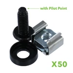 M5 Cage Nuts & Screws For Server Shelves Cabinets - 50 Pk Rack Mount. Fixed Price $23.79.