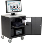 Global Industrial Audio Visual Cart W/ Lockable Cabinet 500 Lb. Capacity Black. Fixed Price $311.47.