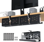 16" Under Desk Cable Management Tray, 2 Pack Cord Organizer Upgrade Capacit. Fixed Price $68.99.