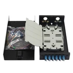Lc-upc 6 Duplex 12 Port Wall Mount Fiber Enclosure With Splice Tray Singlemod.... Fixed Price $70.09.
