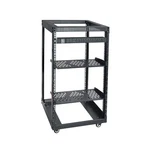 Riveco 18u Open Frame Server Rack With Brake Casters + Pdu (8 Outlets) Power .... Fixed Price $297.51.