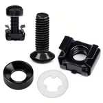 40 Sets M6 X 16mm Rack Mount Cage Nuts, Screws,nylon Lock Washers And Fo. Fixed Price $8.99.