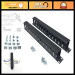 2 Pack Metal 1u 19" Cable Manager - Horizontal Rack Mount Wire Organizer, 12 Slo. Fixed Price $49.99.