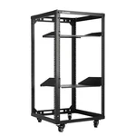 Aeons 20u 19" Open Frame Server Rack With Casters, Black, Floor & Wall Mount. Fixed Price $207.38.
