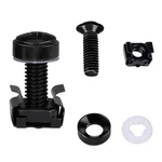 50pcs M6 X 16mm Rack Mount Cage Nuts, Screws & Nylon Washers Set, Black Carbo.... Fixed Price $11.91.