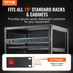 Vevor 1u Pdu, 12 Outlets, Rack Mount Power Strip Fits Standard 19" Server Racks,. Fixed Price $59.57.