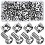 110 Pcs/55 Set Rack Mount Screws And Cage Nuts For Server Cabinet Cag. Fixed Price $14.20.