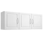 Uimoso Laundry Room Wall Cabinet With 2-tier Storage, 54 In, 3 Doors, White. Fixed Price $123.49.