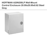 Nvent Hoffman A20n208lp Enclosure 20x20x8 Nema 1 New In Box Cabinet. Fixed Price $308.00.