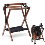 1 Pack Pine Wood Saddle Rack Portable Folding Horse Stand 20" L X 17" .... Fixed Price $75.77.