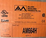 Allied Moulded Am664h Enclosure Project Box Non-metallic Hinged Door. Fixed Price $25.00.