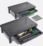 Evoomi Back Saver Monitor Riser With Drawer - 2 Pack Gain 5 Weeks A Year, Less. Fixed Price $39.99.