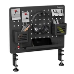 Pegzone Clamp-on Desk Pegboard, Organizer For Office Medium, Black. Fixed Price $58.26.