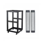 Riveco 18u Open Frame Server Rack With Brake Casters- Heavy Duty 4 Post 19-in.... Fixed Price $268.65.