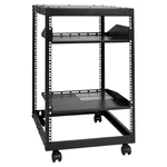 15u Open Frame Server Rack, 23-40 In Adjustable Depth, Free Standing Or Wall Mou. Fixed Price $194.54.