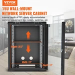 15u Wall Mount Network Cabinet, 500 Lbs Max. Ground Load Capacity, A/v Devices. Fixed Price $193.80.