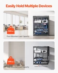 Vevor 12u 4-post Open Server Rack - 23" Depth,wall Or Floor Mount,500lb Capacity. Fixed Price $94.99.