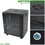 All-carb 1 12u Server Rack Enclosure Maximum Depth 15.5" Wall Mount Network. Fixed Price $86.86.