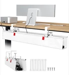 Univivi No Drill Under Desk Cable Management Tray, 36" Cord Organizer For Table,. Fixed Price $27.99.