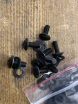 (50) Pieces Black 10/32 Rack Screws And Nylon Washers, 1/2 Rackmount Audio & Dj. Fixed Price $9.99.