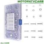 All-carb 496pcs M4/m5/m6 304 Stainless Steel Hex Head Nut And Bolt Sorting Kits. Fixed Price $20.08.
