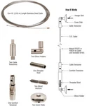 Crl Y0002cr Wall Mounted Vertical Cable System Kit. Fixed Price $138.96.