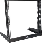 12u Desktop Rack For Audio & Network Devices 19 Inch 2 Post Open Frame Shelf Wit. Fixed Price $92.89.