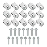 Patikil M50.8 Bolt And Unut, 15 Pcs Extruded U Nut & Body Kit Fastener H.... Fixed Price $14.66.