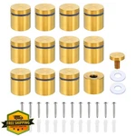 Patikil 1" Sign Standoff Screws, 12 Set Stainless Steel Gold Wall Mount. Fixed Price $27.99.