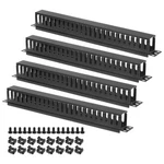 4 Packs 1u 19 Inch Cable Manager 24 Slot Horizontal Rack Mount Wire Management. Fixed Price $45.39.