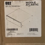 New Sealed Middle Atlantic Ud2 2 Space Rackmountable Utility Drawers Slide Out. Fixed Price $99.00.