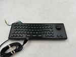 Black Industrial Usb Keyboard With Mechanical Trackball Kiosk Metal Keypad. Fixed Price $99.99.
