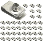 Eatakward 40 Pcs 1/4inch M620 U Nuts, Stainless Steel Uclip Antirust Uf.... Fixed Price $23.73.