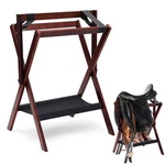 Leinuosen 1 Pack Pine Wood Saddle Rack Portable Folding Horse Walnut Brown. Fixed Price $76.88.