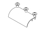 Chatsworth 12101-e12 Cable Runway Radius Drop, Stringer, Adjustable, Glacier Wht. Fixed Price $40.00.