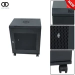 12u Wall Mount Server Rack Enclosure Iron Mesh 15.5'' Deep Door Lock Fast Heat. Fixed Price $115.99.